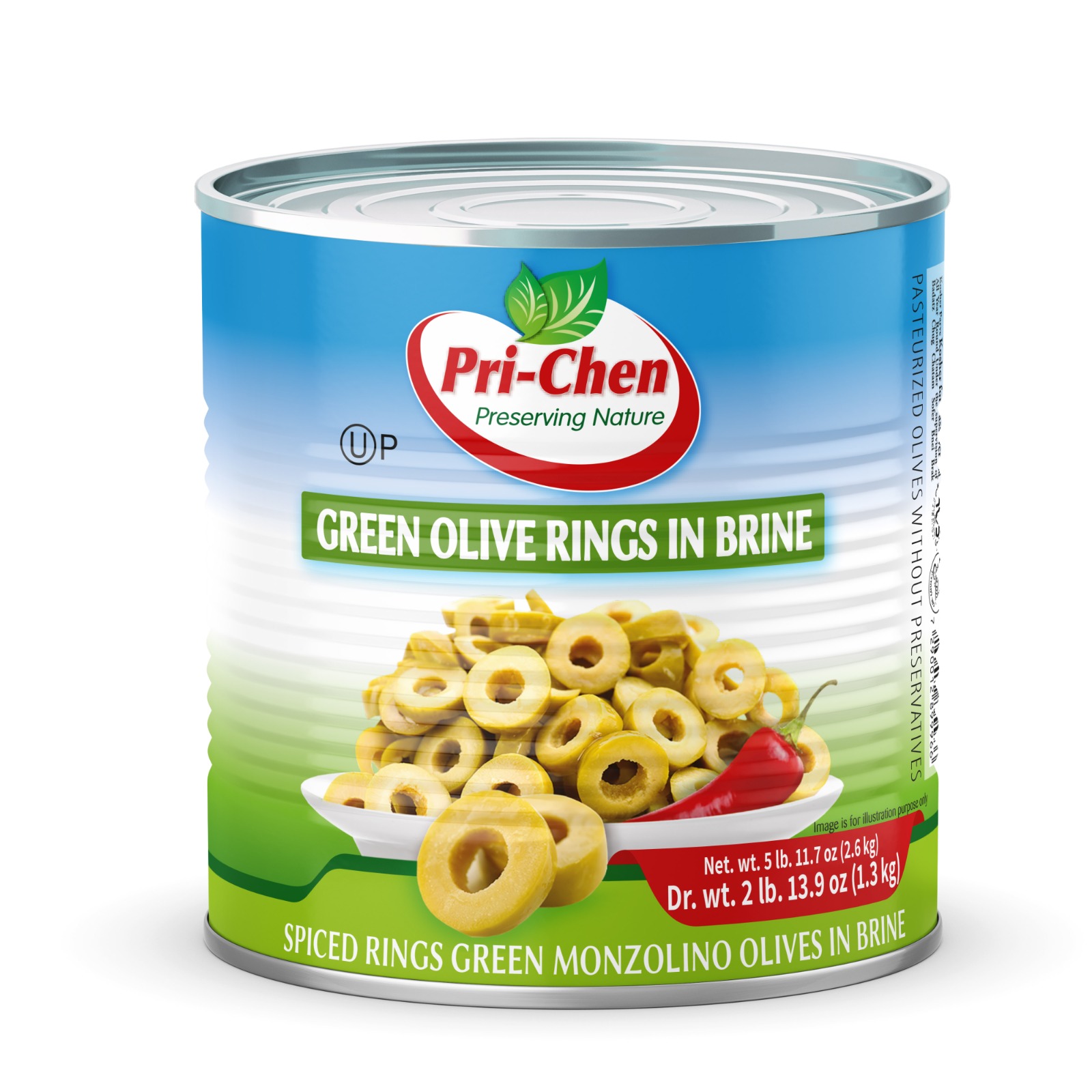 green olive rings in brine